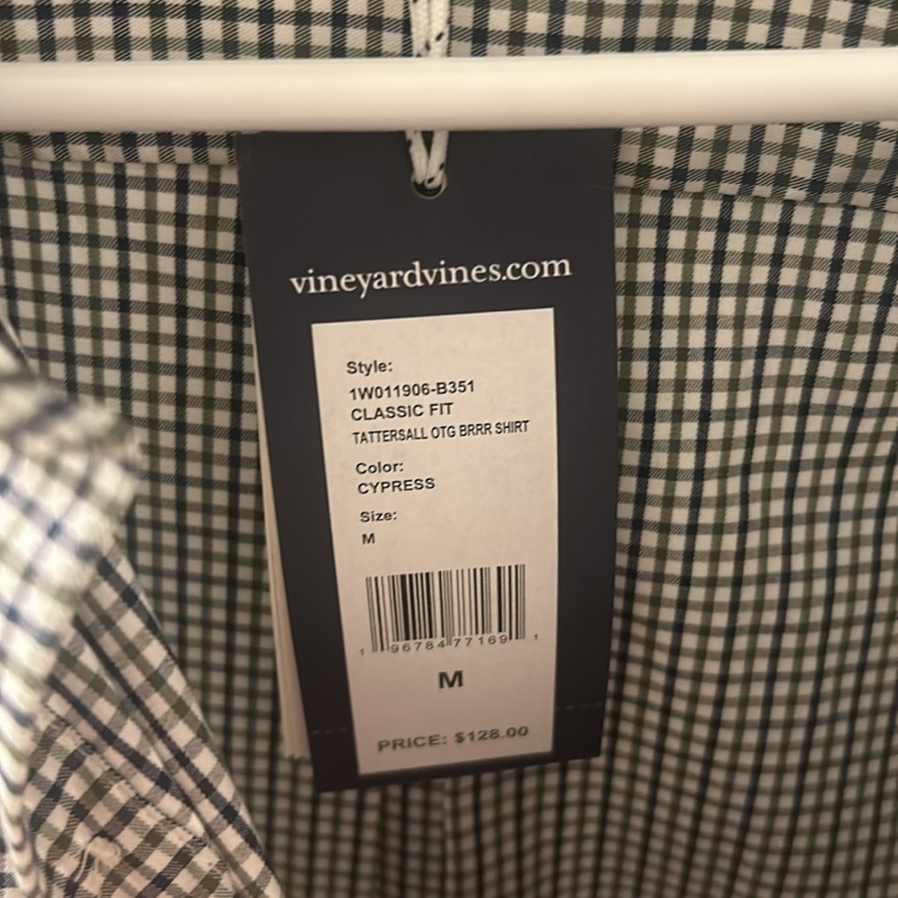 NWT Vineyard Vines OTG Tattersall Shirt - Picture 2 of 3